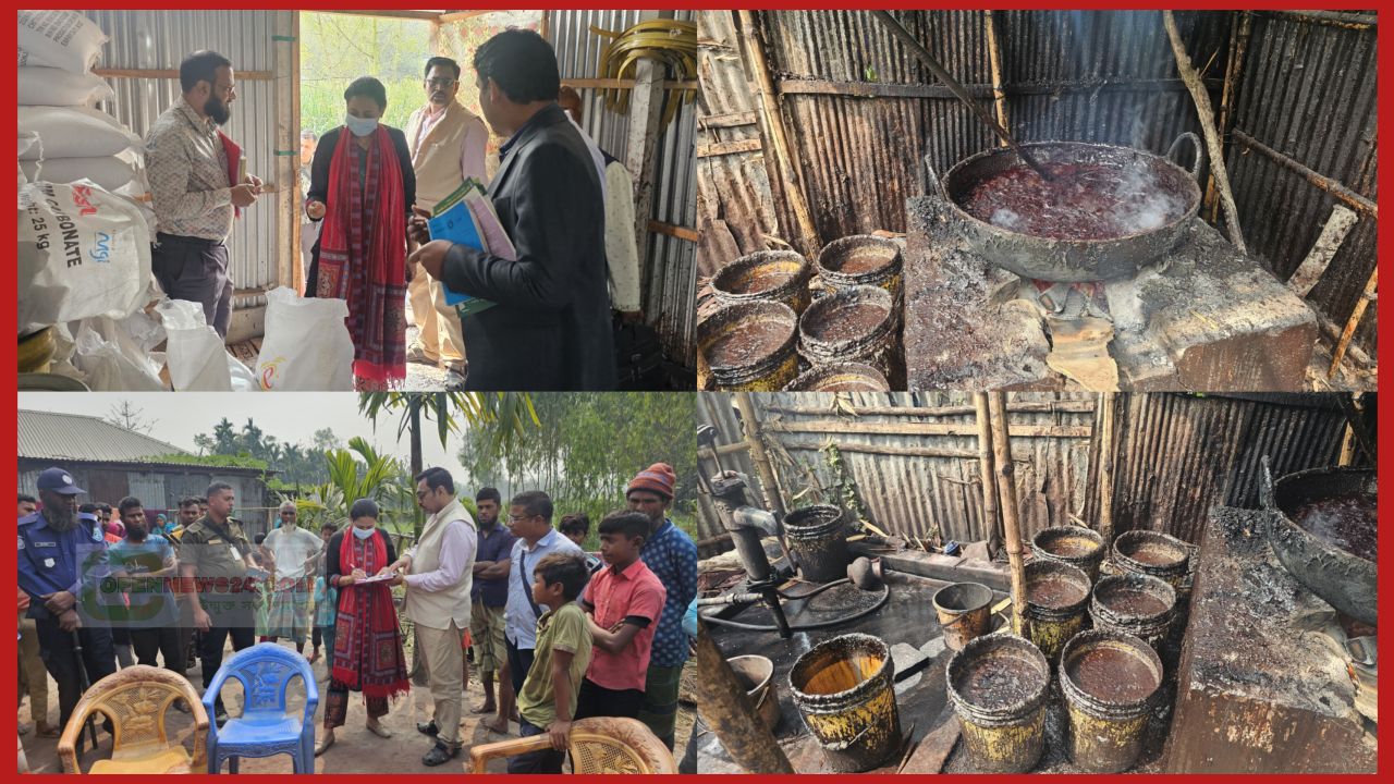 কাউনিয়ায় মোবাইল কোর্টের অভিযান: ভেজাল গোলমরিচসহ বিপুল পরিমাণ কেমিক্যাল জব্দ, ১ মাসের কারাদণ্ড।